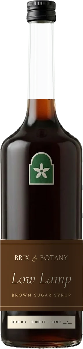 Low Lamp · Brown Sugar Syrup bottle